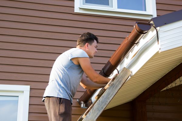 Porch Gutter Replacement in Hiram