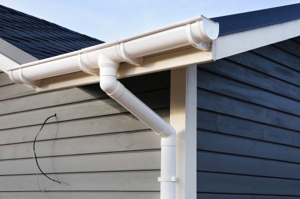 PVC Rain Gutter Installation in Hiram