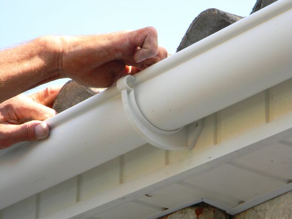 Plastic Gutter Repair in Hiram