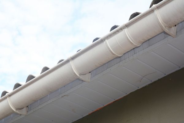 Plastic Gutter Installation in Hiram